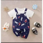 BaByMoms Baju Jumpersuit Anak Bayi Tampak Depan BBFA002 - Casual Fashion Kekinian