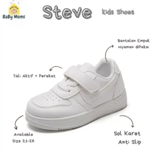 BaByMoms Sepatu Sneakers Anak Laki-laki Tampak Samping BBSA003 - Model Sepatu Korea Terbaru