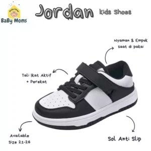 BaByMoms Sepatu Sneakers Anak Laki-laki Tampak Samping BBSA010 - Model Sepatu Korea Terbaru
