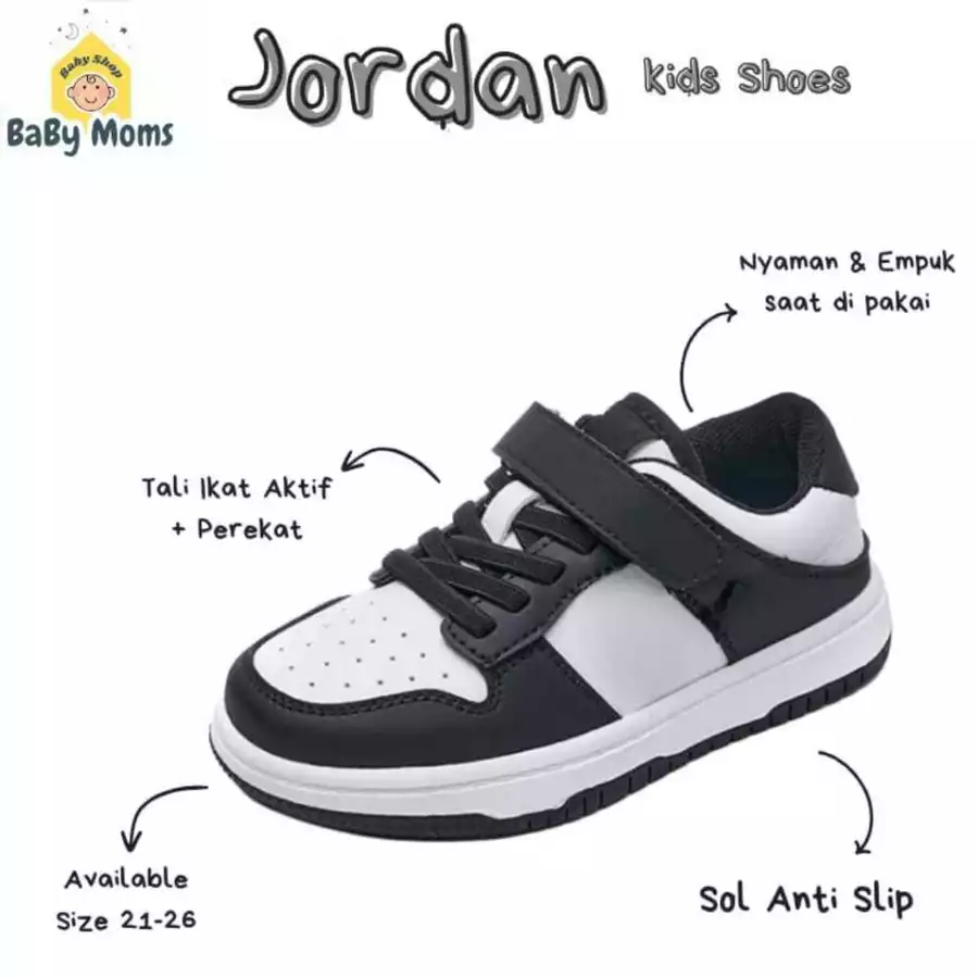 BaByMoms Sepatu Sneakers Anak Laki-laki Tampak Samping BBSA010 - Model Sepatu Korea Terbaru