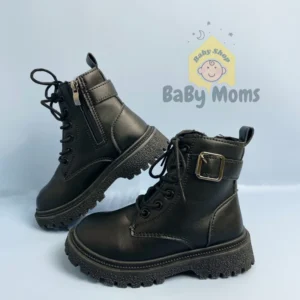 BaByMoms Sepatu AnkleBoots Anak Laki-laki Tampak Samping BBSA015 - Model Sepatu Korea Terbaru