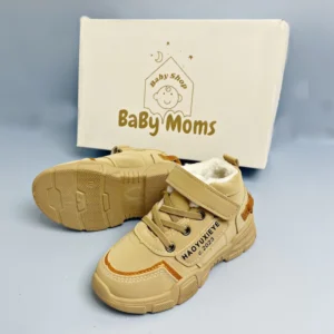 BaByMoms Sepatu Sneaker Boots Anak Laki-laki Tampak Depan BBSA014 - Casual Fashion Korea Kekinian