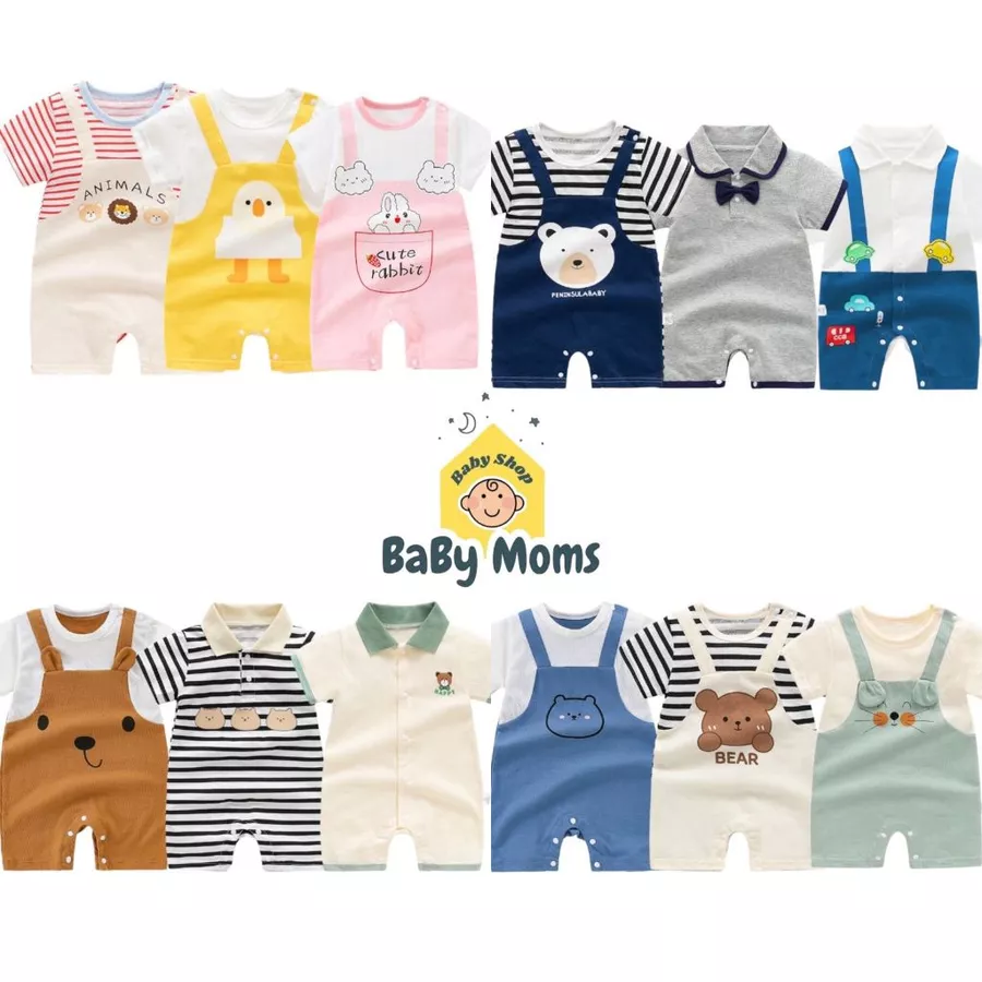 BaByMoms Baju Jumpersuit Anak Bayi Tampak Depan BBBA - Casual Fashion Kekinian