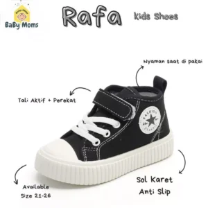 BaByMoms Sepatu Sneakers Anak Laki-laki Tampak Samping BBSA005 - Model Sepatu Korea Terbaru