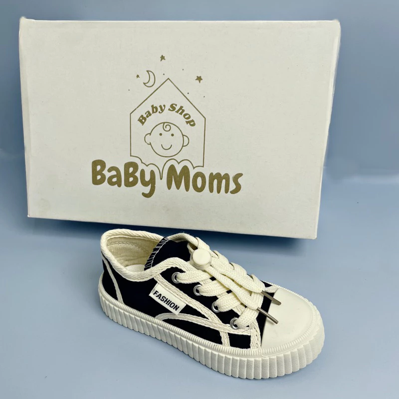 BaByMoms Sepatu Sneakers Anak Laki-laki Tampak Samping BBSA018 - Model Sepatu Korea Terbaru