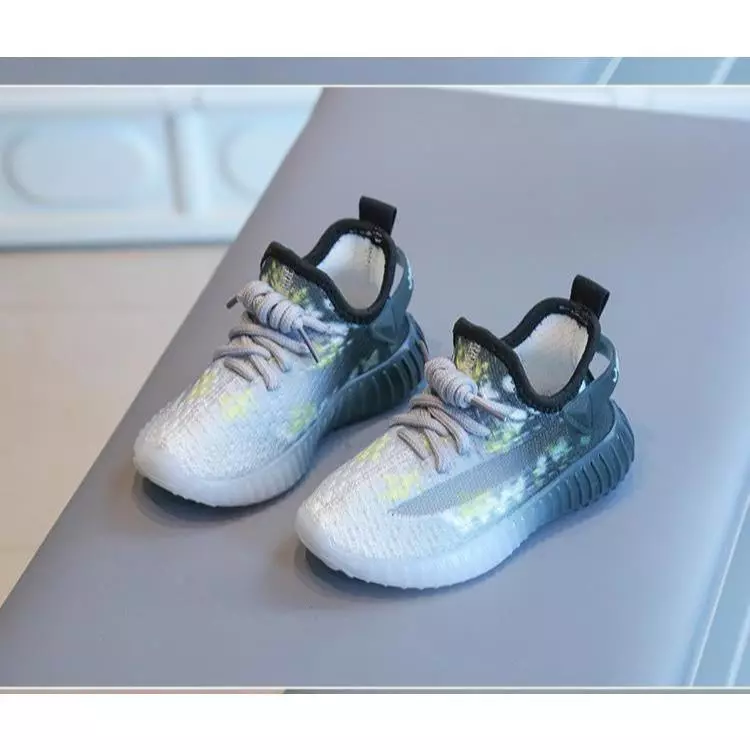 BaByMoms Sepatu Sneakers Anak Laki-laki Tampak Depan BBSA011 - Casual Fashion Korea Kekinian