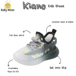 BaByMoms Sepatu Sneakers Anak Laki-laki Tampak Samping BBSA011 - Model Sepatu Korea Terbaru