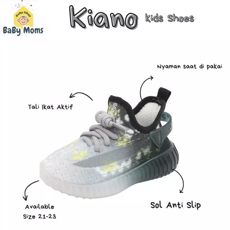 BaByMoms Sepatu Sneakers Anak Laki-laki Tampak Samping BBSA011 - Model Sepatu Korea Terbaru